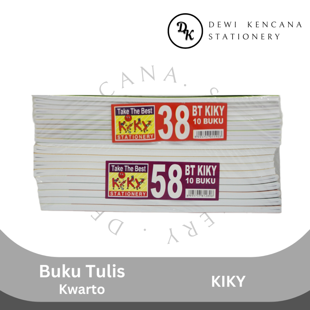 

Buku Tulis Kuarto KIKY 1 Pak Isi 10 Buku