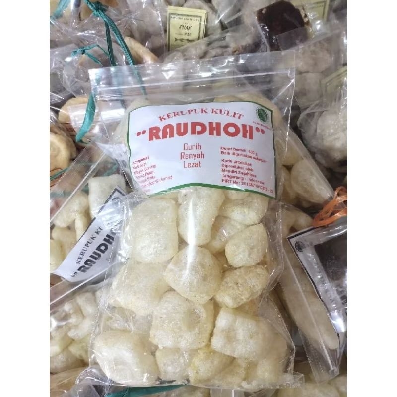 

Kerupuk kulit perbungkus kerupuk kulit gurih dan renyah