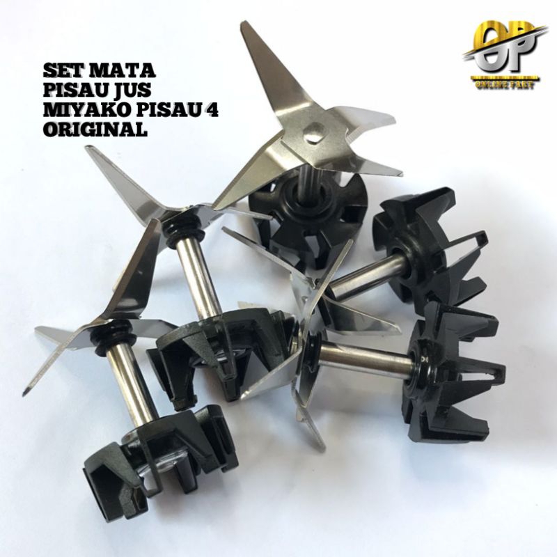 SET MATA PISAU MIYAKO PISAU 4 ORI KOPEL PLASTIK ORIGINAL
