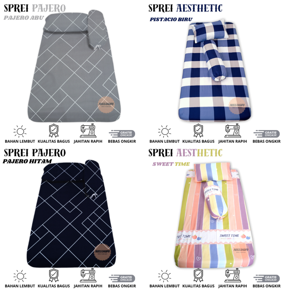 Sprei Aesthetic 180x200 - Sprei 180x200 Sudut Karet