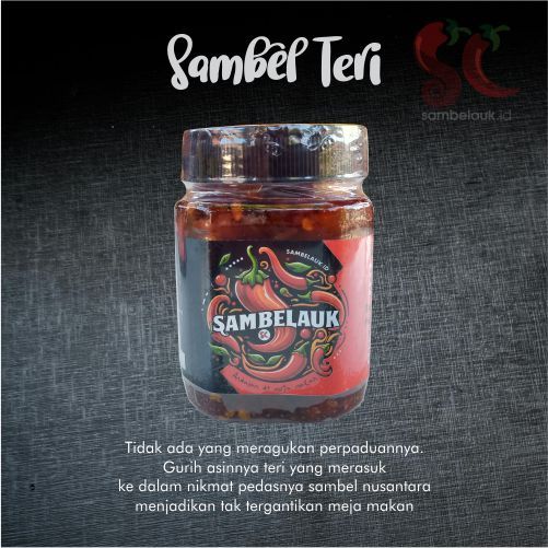 

Sambel Teri Pedes Nampol Sambelauk 150 Gram