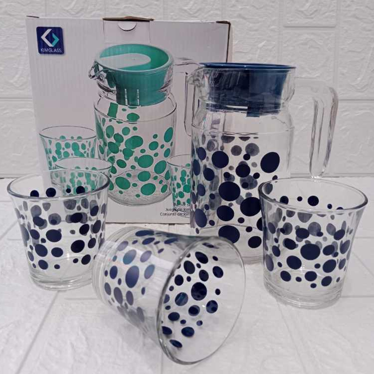 Drink Set Kaca / Teko Kaca Set BIMO