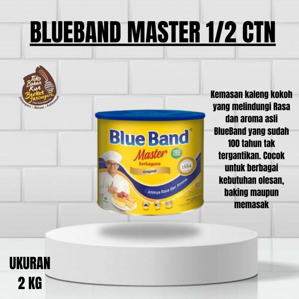 

MARGARINE BLUE BAND2 KG / BLUE BAND 2 KG / BLUE BAND MASTER / 1/2 CTN (3 PCS)