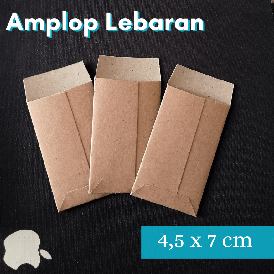 

[ISI 10PC] 4,5 X 7 CM Amplop Uang Lebaran Kraft Vintage Potrait Untuk Souvenir Samson Coklat Polos