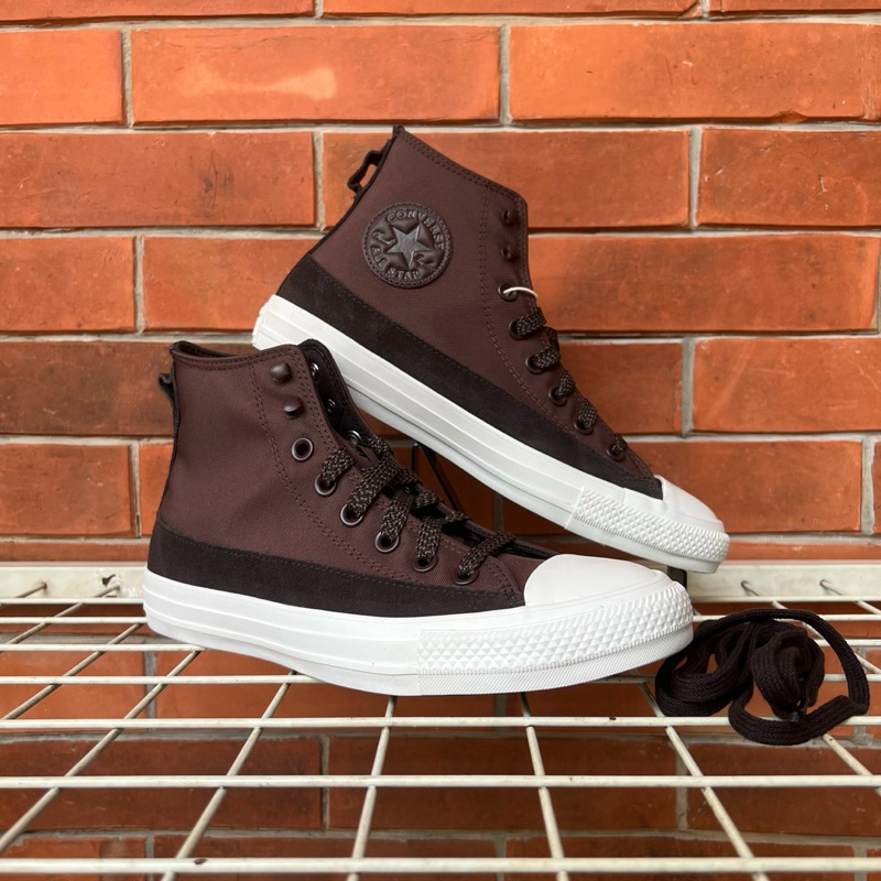 Sepatu Sneakers Pria Converse CTAS Hi Metropolitan Dark Root/Velvet Brown A08169C
