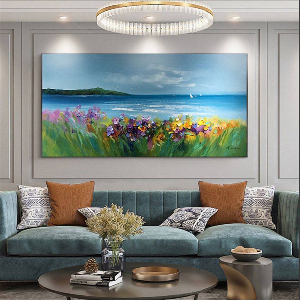 Lukisan Abstrak Pemandangan Aesthetic