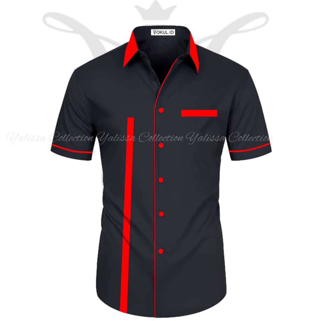 kemeja kombinasi kantor lapangan organisasi seragam kerja