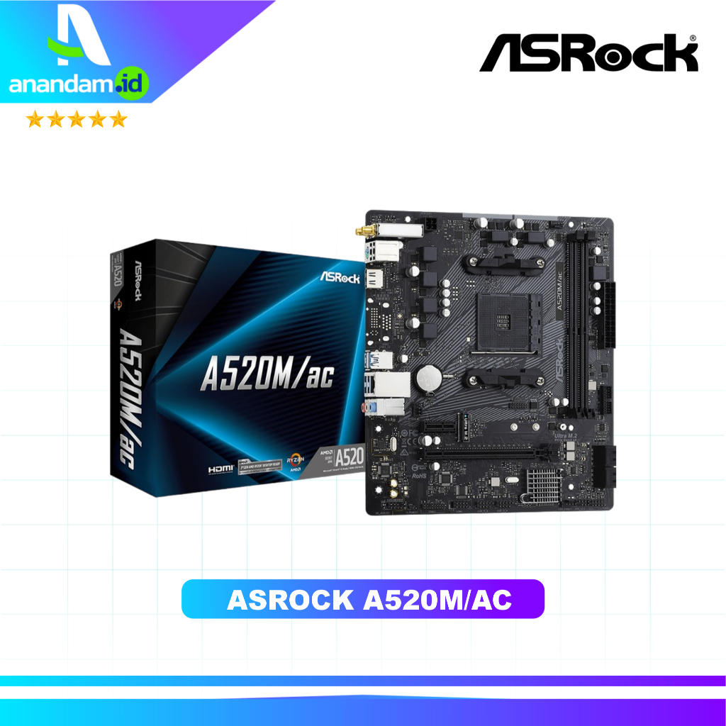 ASROCK A520M/AC - A520M AC (Socket AM4)