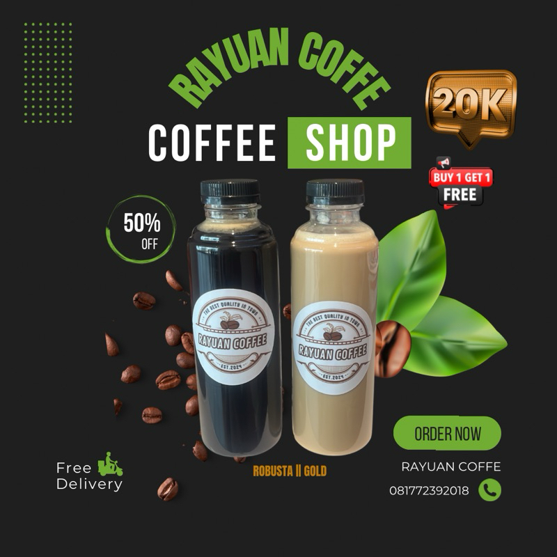 

kopi es rayuan coffe 250ml espresso robusta