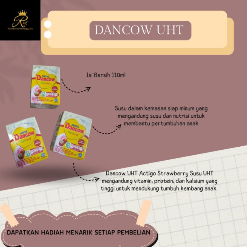 

[Per Pcs] DANCOW UHT / DANCOW FORTI GROW SIAP MINUM 110ML