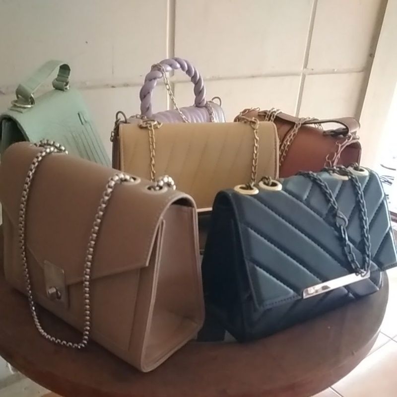 Tas Wanita /Tas Bahu/Sling Bag/Tali Rantai/Mini Bag