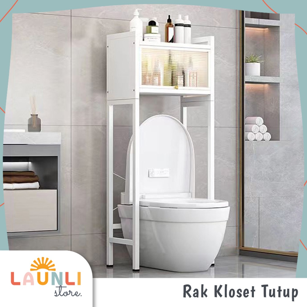 Rak Lemari Sabun Kloset Kamar Mandi Penyimpan Sabun Shampo Detergent Handuk Cleaning Room