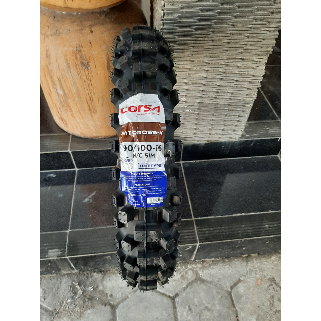 BAN TRAIL TRABAS OFFROAD CORSA MT CROSS X RING 16 UKUR 90/100-16 MURAH HARGA PROMO