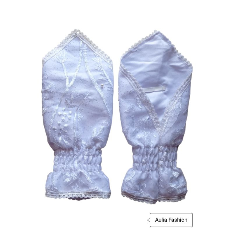 Sarung Tangan HAji dan Umroh Brukat / Sarung Tangan Haji dan Umroh Motif / Sarung Tangan Haji dan Um