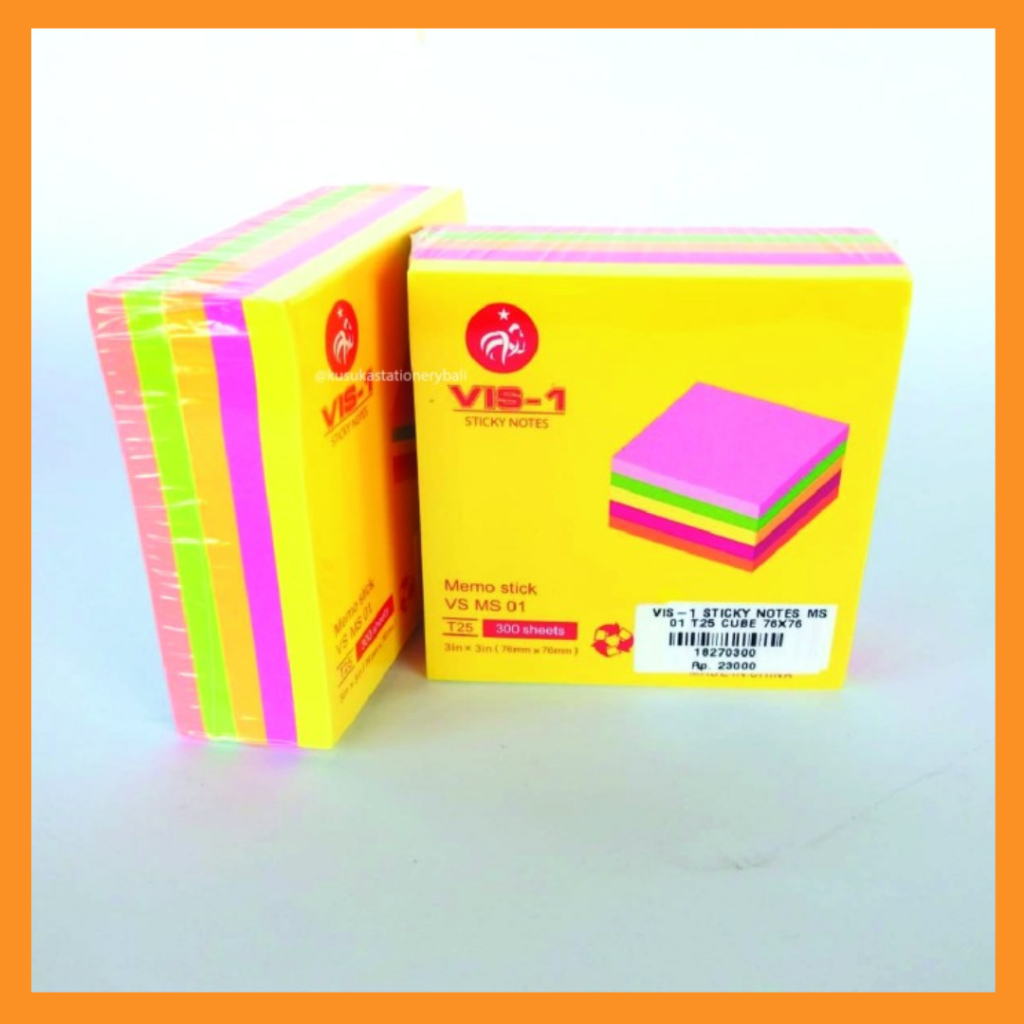 

VIS-1 Sticky note MS-01 300 sheet 5 warna
