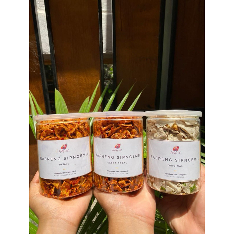 

Ready Siap Kirim SIPngemil Basreng Toples 225 gram dan 250 gram / Basreng Lombok / Basreng Daun Jeruk / Basreng Viral