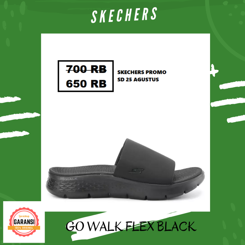 Sandal skechers pria 100% original GO WALK FLEX