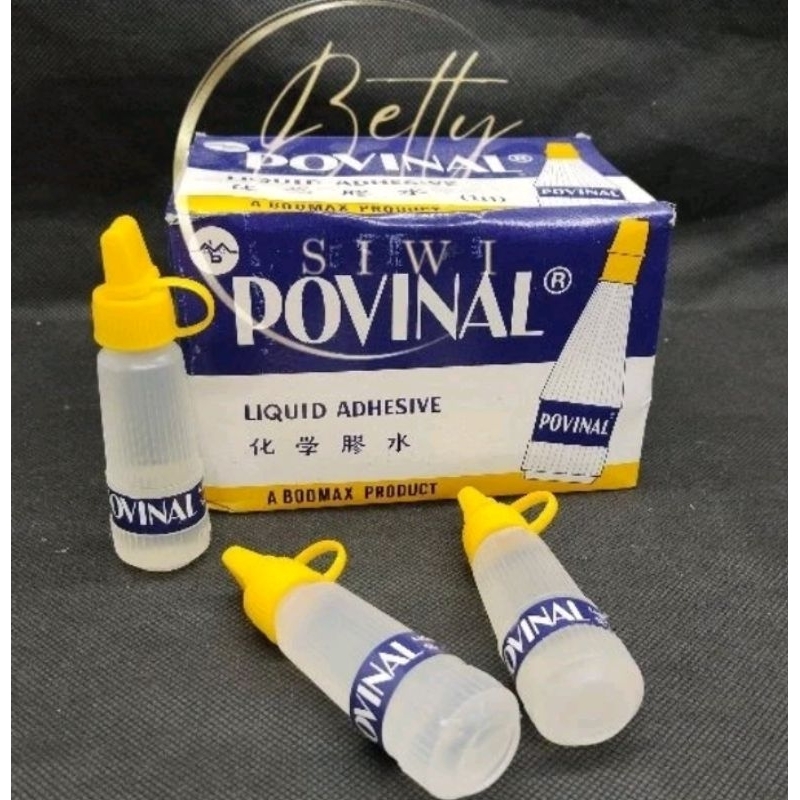

Lem POVINAL Kecil 22ml 111/Sedang 75ml 112 Cair