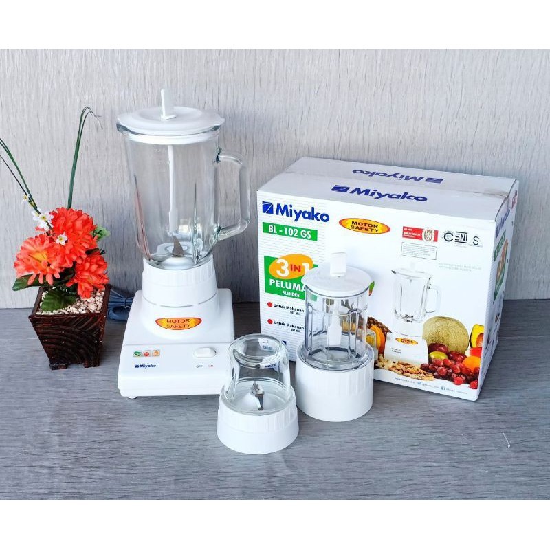 BLENDER MIYAKO BL-102 GS BL-102GS BL 102 GS 3IN1 KACA