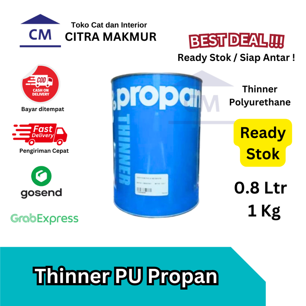 Propan Thinner PU / Thinner Polyurethane Propan - 1 Ltr