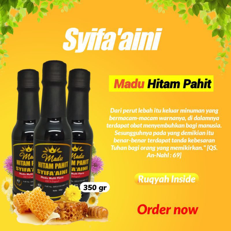 

SHS ~ [GBS] Madu Hitam Pahit Syifa'aini untuk Asam Urat Diabetes Imunitas Tubuh Madu Murni Madu AsliHerbal Natural Honey dll