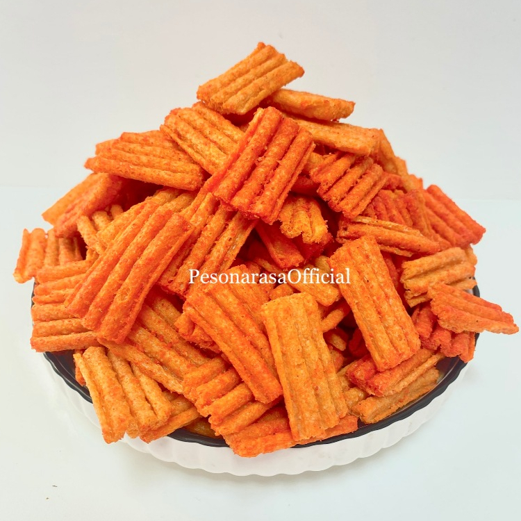 

Keripik Kentang Keriting 100g-1KG rasa Balado Pedas Bakar by Pesonarasa - Cemilan HomeMade