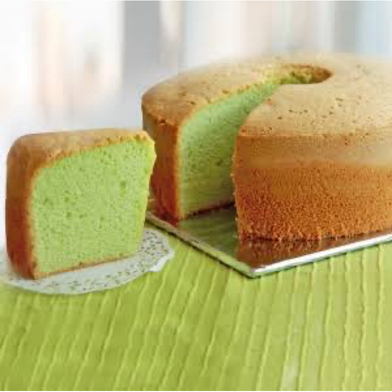 

Chiffon / Bolu Bulat Pandan Topping Keju Sarenabakery