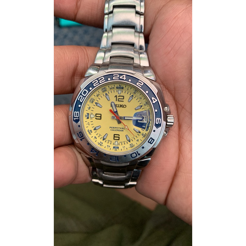 SEIKO CASE | Case Seiko Perpetual (Bahan Mod) Second