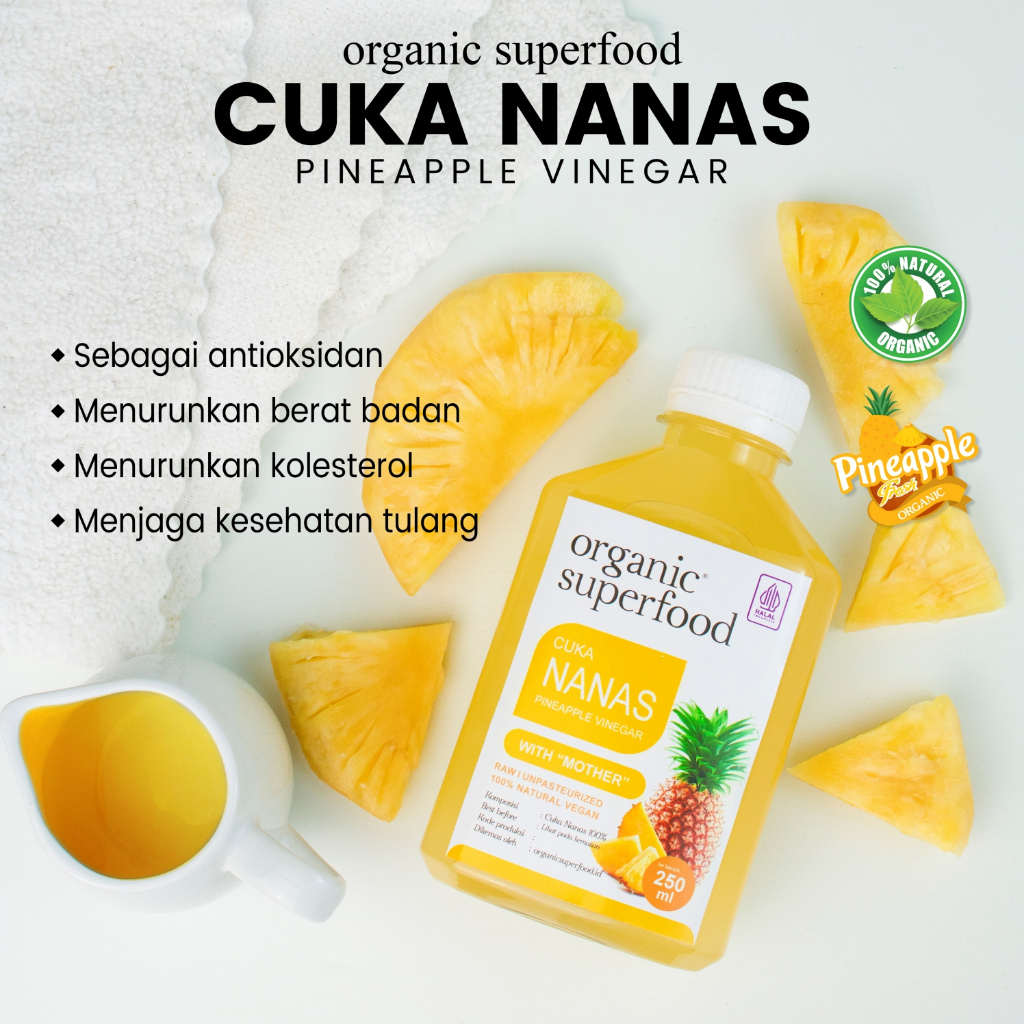 

Organic Superfood - Cuka Nanas Original - Menurunkan Kadar Gula Darah - Pineapple Vinegar
