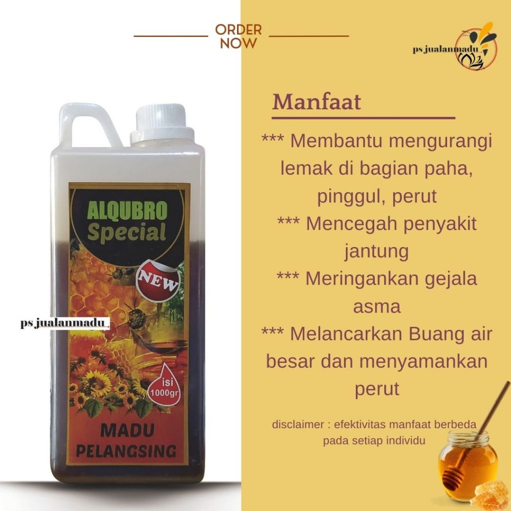 

Madu Pelangsing Special Al-Qubro 1kg