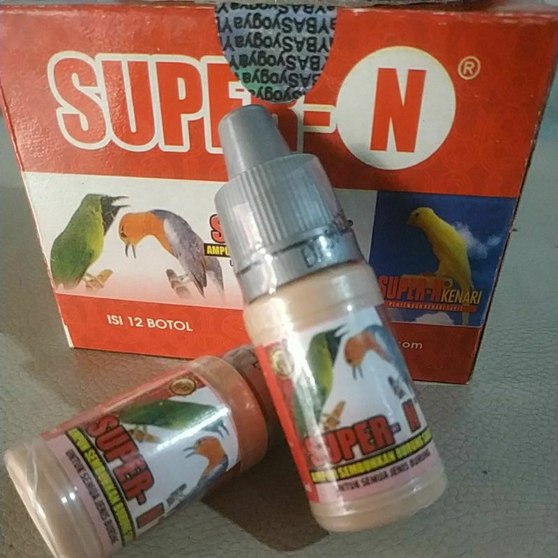SUPER N/SUPER-N SUPER KICAU OBAT BURUNG SAKIT INFEKSI PENCERNAAN DIARE BERAK KAPUR DARAH PERNAFASAN 