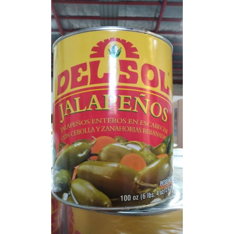 

Del Sol Jalapenos - Nachos Jalapeno Whole dan Sliced 2.8 kg