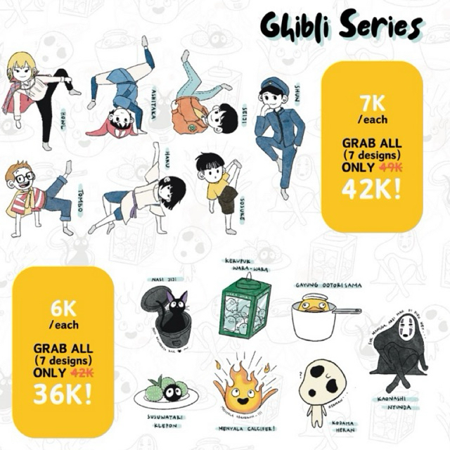 

STICKER SET GHIBLI REPLY 1988 by MOPA