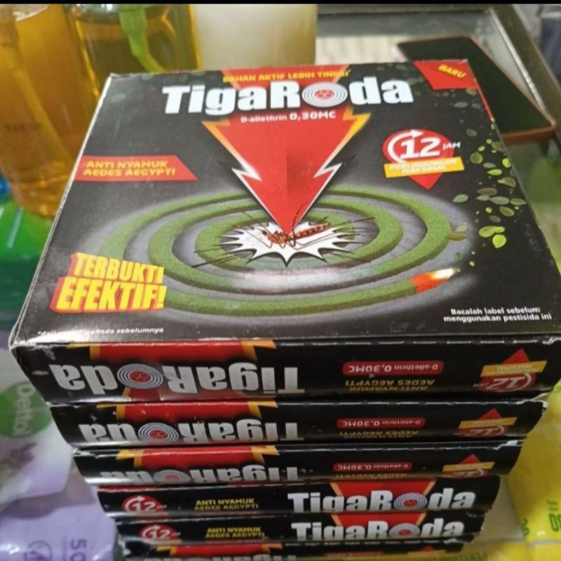 TIGA RODA obat nyamuk bakar 30pasang (6pak)