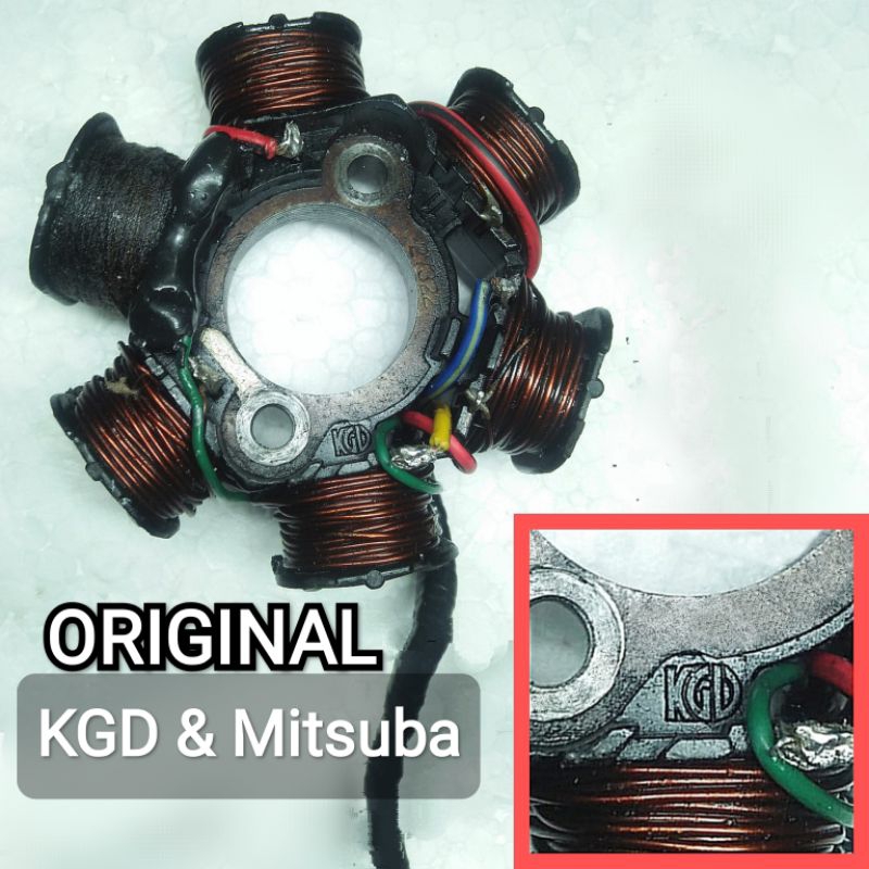 ORIGINAL Spull Stator Comp Honda GL Pro CDI Series KGD dan Mitsuba JAPAN Ori Bawaan Motor Sepul Spul