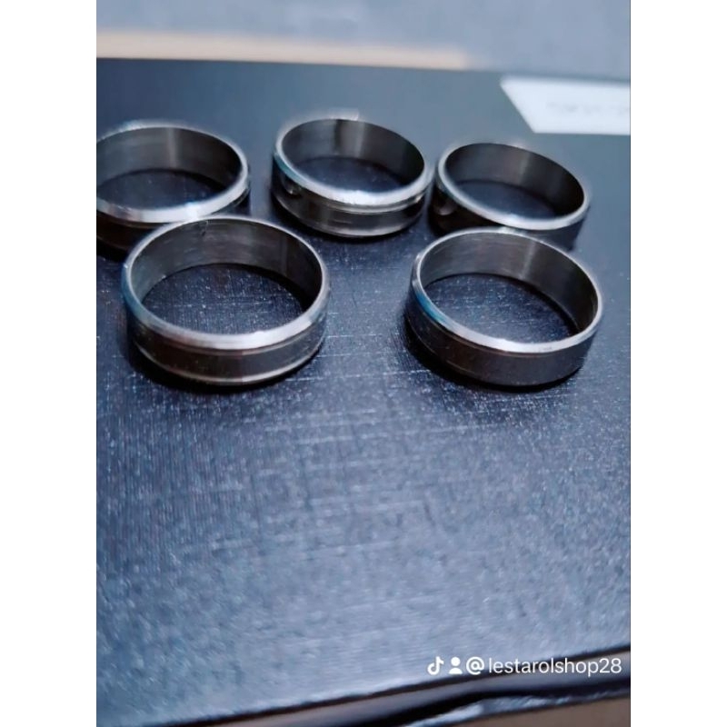 Cincin Monel polos ukuran besar Size.19