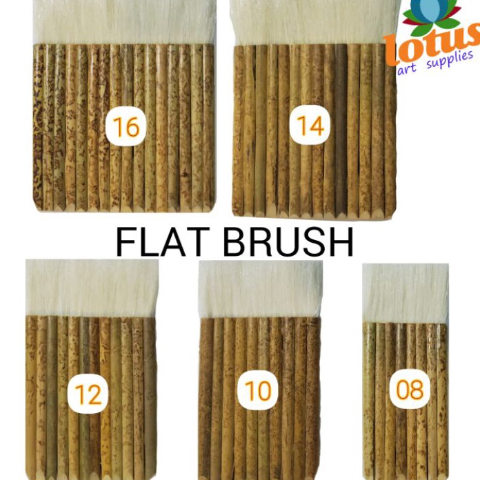 

TERJAMIN Lotus Bamboo Flat Brush Kuas Bambu Sejajar
