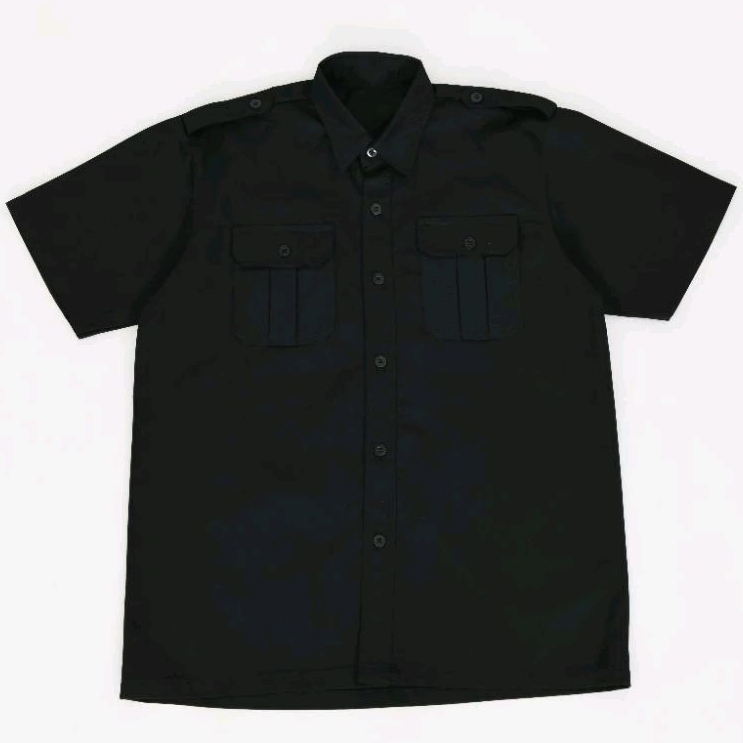 Basic - ZOLBLUS Workshirt Enginer Polos  "HITAM PEKAT"