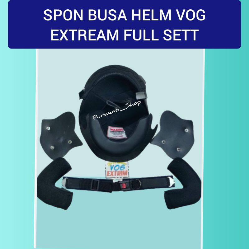 Spon Busa Helm Vog Extream Half Face Full Sett