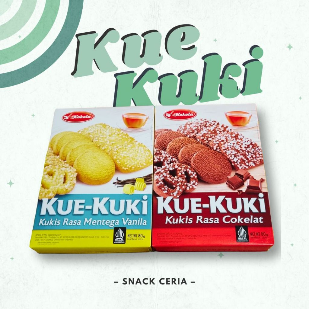 

Kokola KUE-KUKI 2 RASA 80 gram untuk Hajatan, Nikahan, Hampers, dan Parcel Idul Fitri