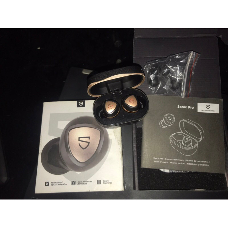 SoundPEATS Sonic PRO APTX Adaptive True Wireless Earbuds - Grey
