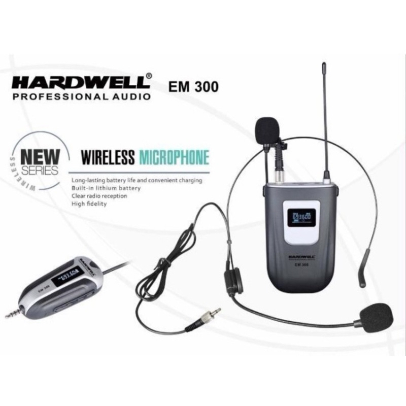 hardwell microphone EM300 professional audio wireless