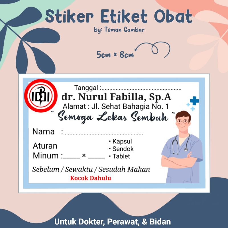 

40 Stiker Etiket Obat | Stiker Obat | Stiker Obat syrup | Stiker Obat Tablet