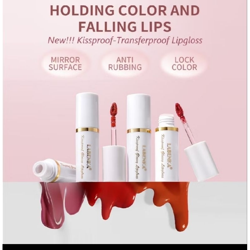 Kissproof-Transferproof Glossy Lipgloss LBK-L01