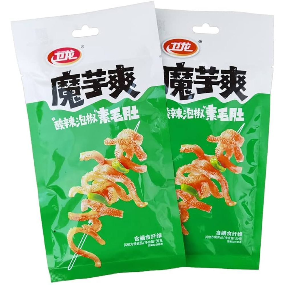 

Konjac Shuang Snack Sour & Spicy Wei Long 50gr