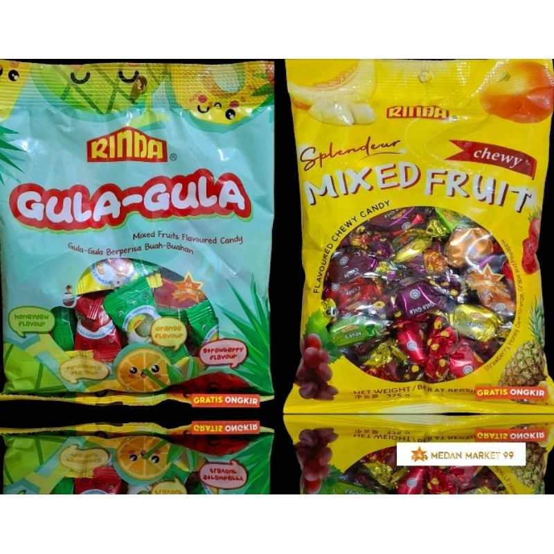 

PERMEN RINDA CHEWY CANDY MIXED FRUIT | CANDY | FRUIT | RINDA