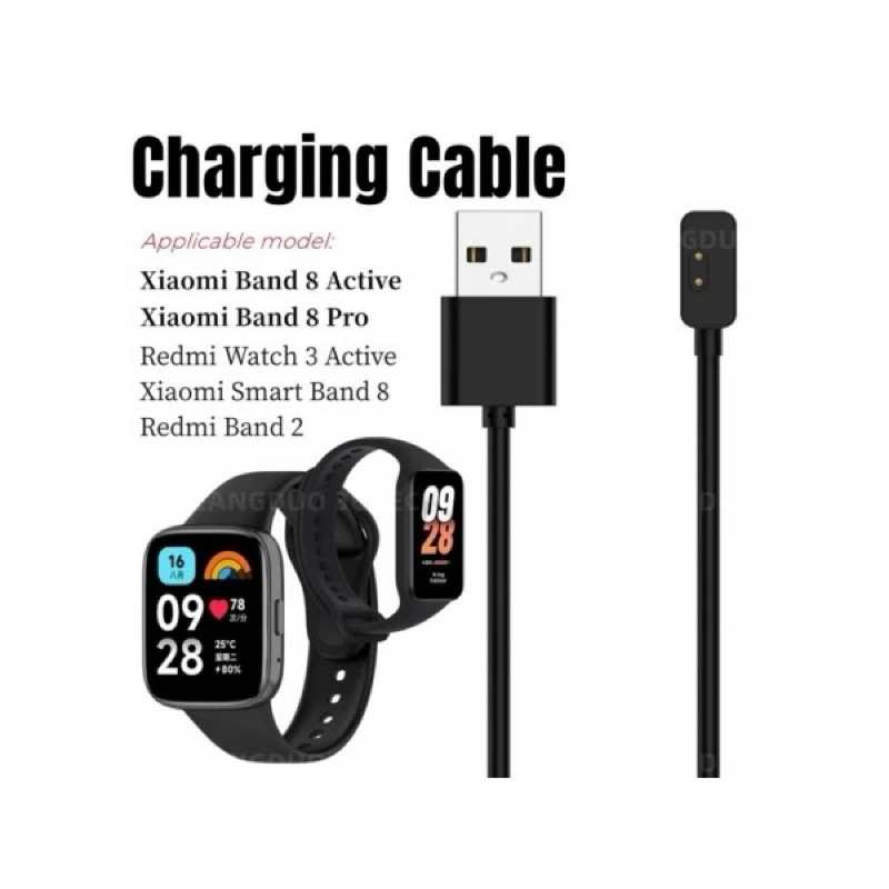 Usb charger Mi band 8 /  Mi band 8 pro / Mi band 8 active / Redmi band 2 / Redmi watch 3 active magn