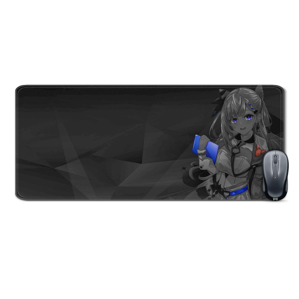 Deskmat mousepad extended vtuberMONOCHROME VESTIA ZETA-HOLOLIVEmaterial Rubber