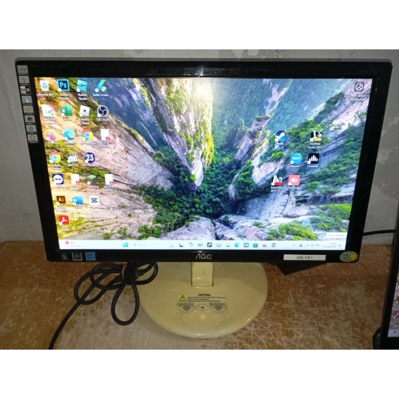 Monitor LED AOC 19 inch wide screen normal white