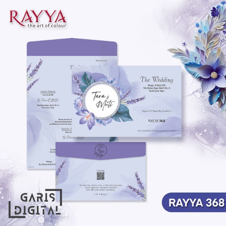 RAYYA 368 | CETAK UNDANGAN | UNDANGAN PERNIKAHAN
